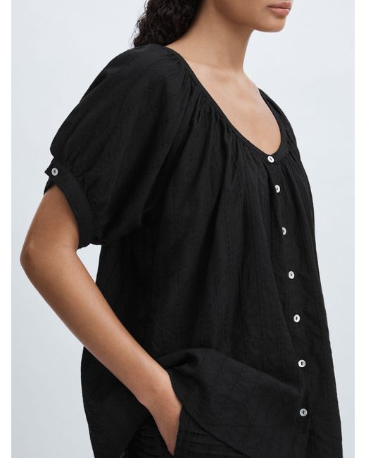 MILLE Black Naomi Top Textured