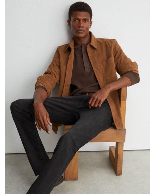 Reiss Brown Slim-Fit Jeans for men