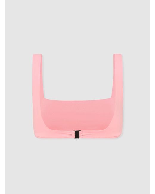 Bondi Born Pink Square Neck Bikini Top