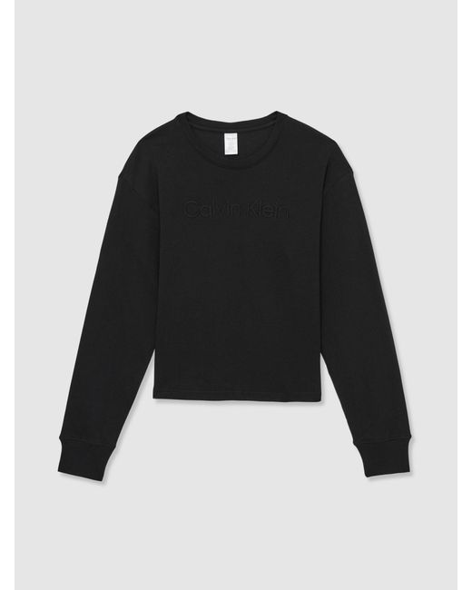 Calvin Klein Black Relaxed Logo Sweatshirt