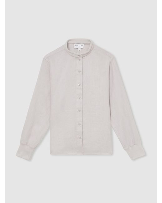 Reiss Natural Les 100 Ciels Linen Shirt