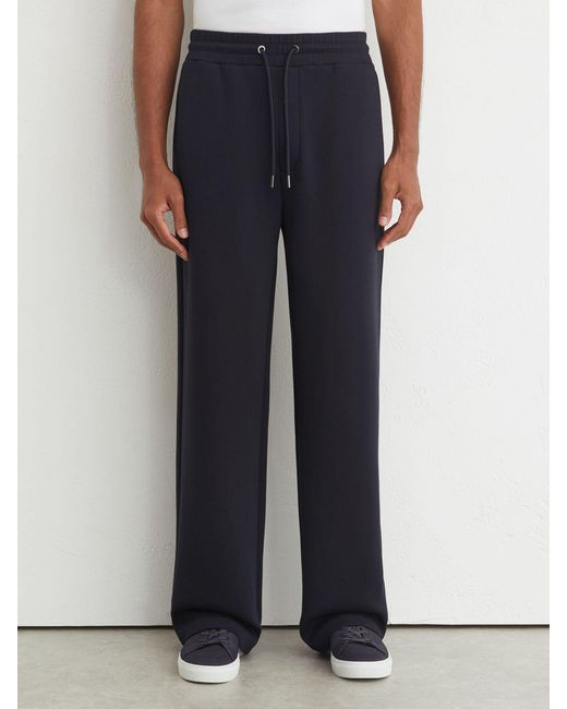 Reiss Blue Rivo - Navy Premium Interlock Relaxed-fit Joggers, S Short for men