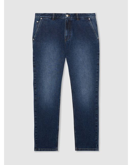 Reiss Blue Straight-Leg Jeans for men