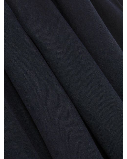 Reiss Black Tencel Strapless Dip-Hem Mini Dress