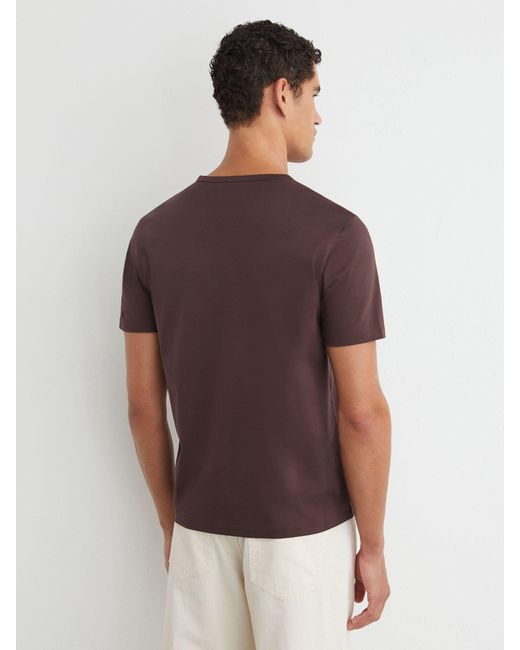 Reiss White Air-Water Cotton Tailored-Fit T-Shirt for men