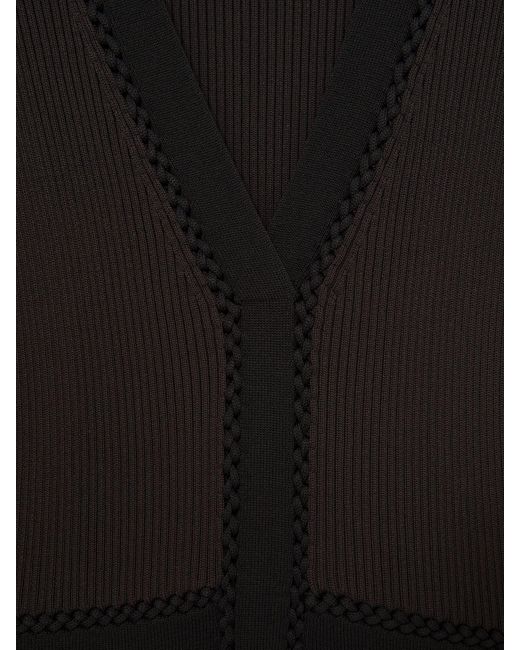 Reiss Natural Chocolate & Knitted Dress