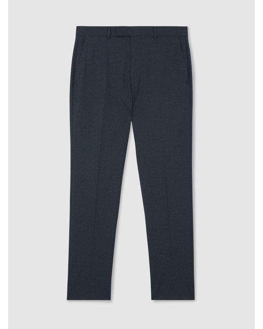 Reiss Blue Graduate Tailored-Fit Suit Trousers for men