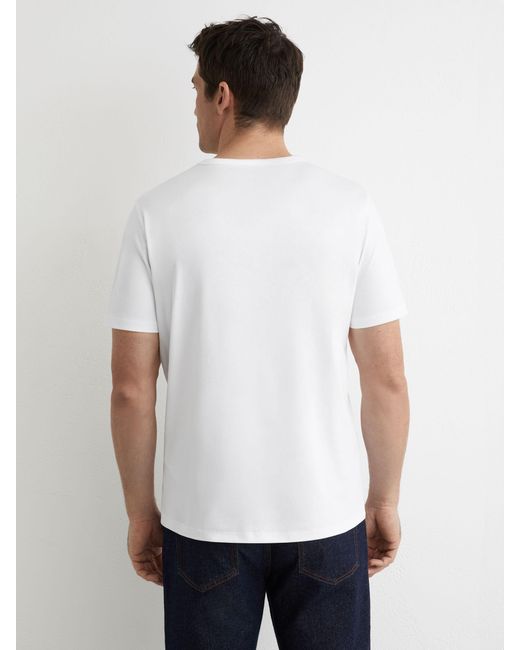 Reiss Count - White Air-water Cotton Tailored-fit T-shirt, Xl for men