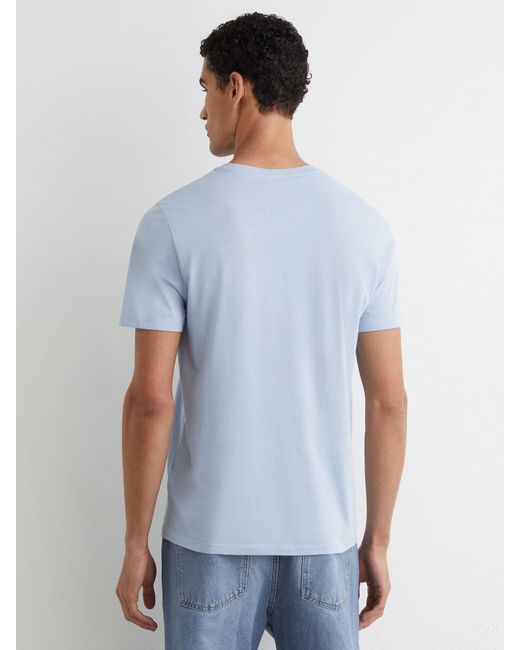 Reiss Bless - Soft Blue Crew Neck T-shirt, Xxl for men