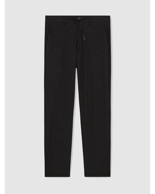 Reiss Gray Technical Stretch Relaxed Trousers for men