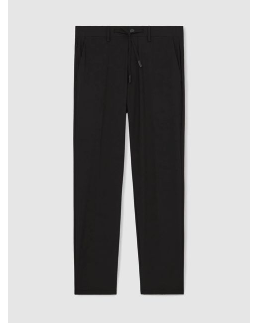 Reiss Gray Technical Stretch Relaxed Trousers for men