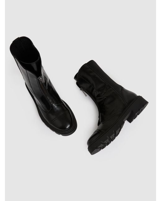 zip front ankle boots uk