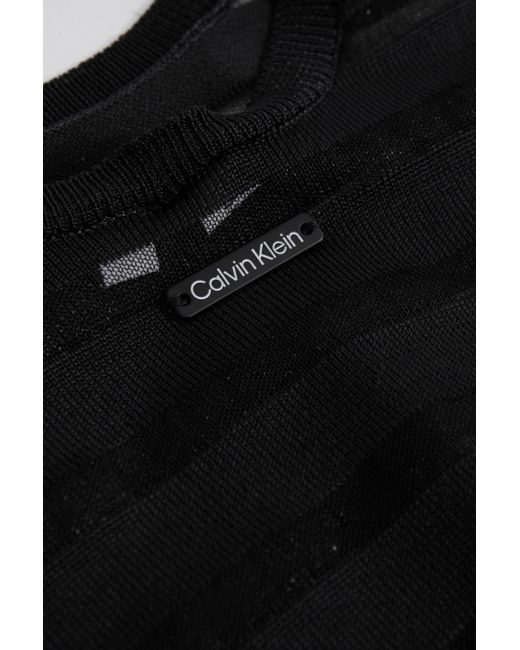 Calvin Klein Black Calvin Underwear Knitted Midi Dress