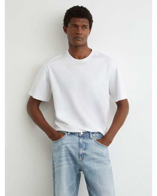 Reiss Multicolor Relaxed-Fit Cropped Jeans for men