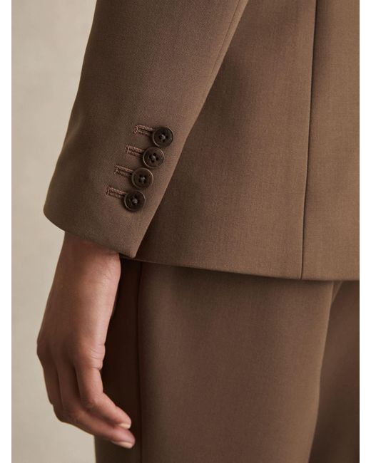 Reiss Natural Single Tailored Breasted Suit Blazer