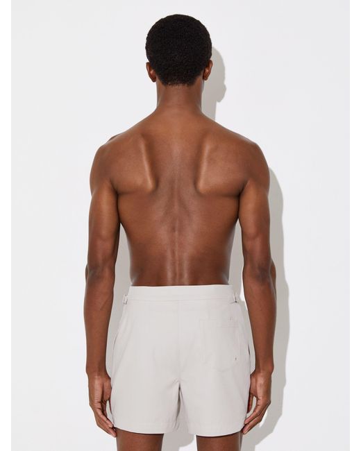 Reiss White Side-Adjuster Swim Shorts for men