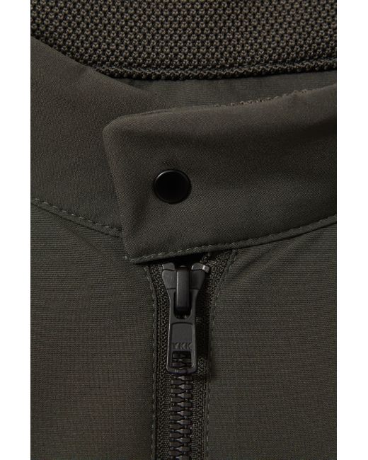 Scandinavian Edition Black Waterproof Harrington-style Jacket for men