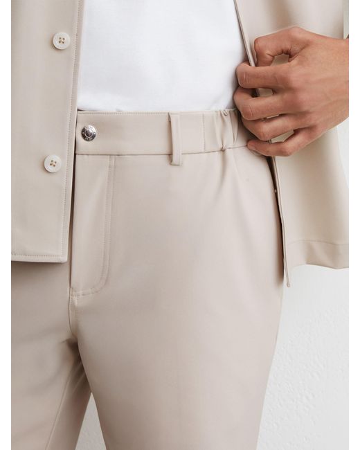 Reiss White Technical Stretch Shorts for men