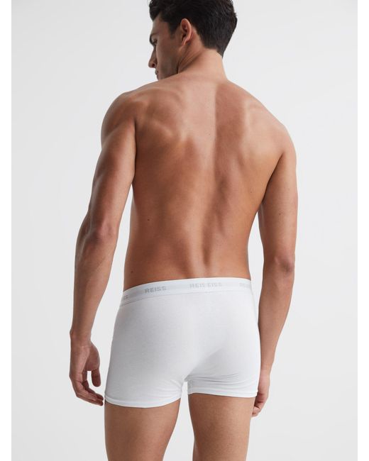 Reiss Heller - White Three Pack Of Cotton Blend Boxers, L for men