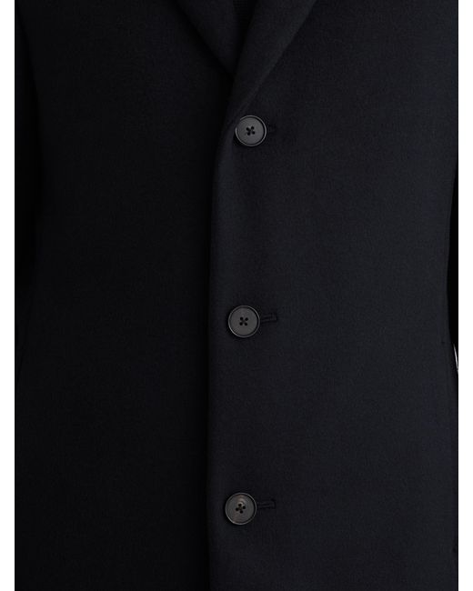 Reiss Blue Gable - Navy Single Breasted Overcoat, S for men