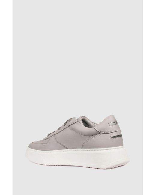 Unseen White Footwear Leather Marais Trainers for men