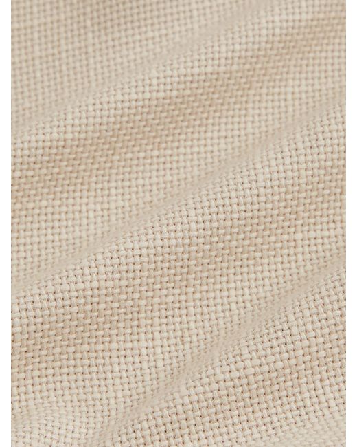Reiss Natural Slim Fit Single Breasted Textured Blazer With Cotton for men