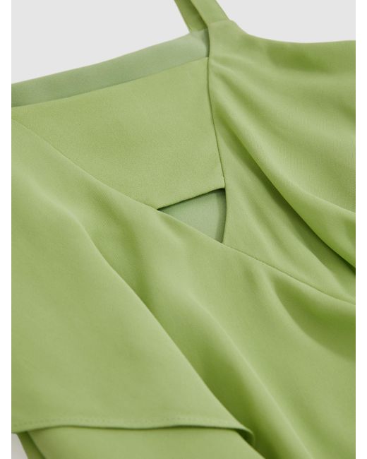 Reiss Green Frilled Sleeveless Dress, Size: 13-14 Years