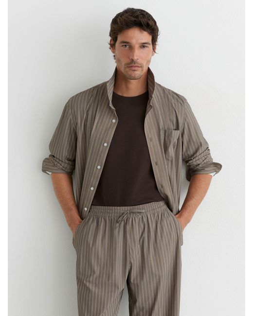 Reiss Multicolor Stripe Drawstring Relaxed-Fit Trousers for men