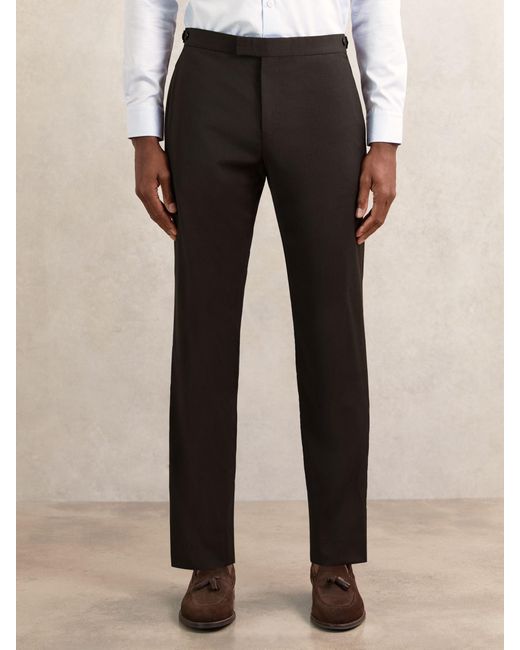 Reiss Natural Classic-Fit Wool-Blend Suit Trousers for men