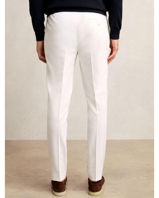 Reiss Natural Slim Fit Internal Drawstring Trousers for men