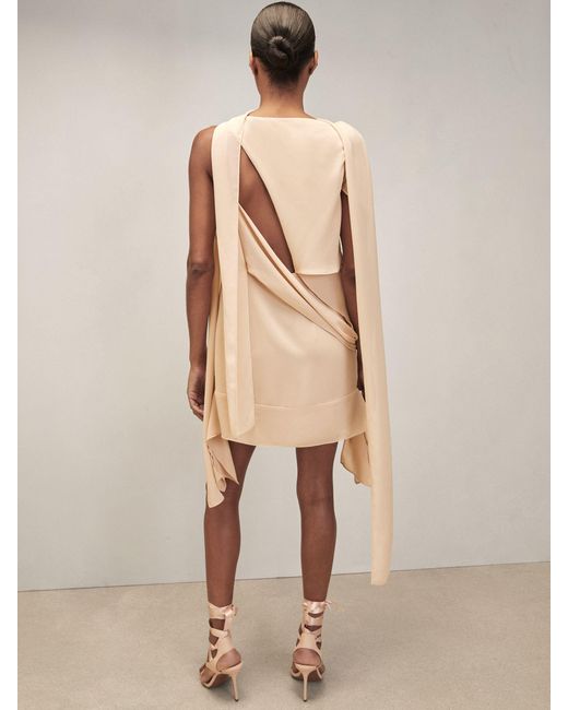 Reiss Natural Ballet Panel Shift Dress
