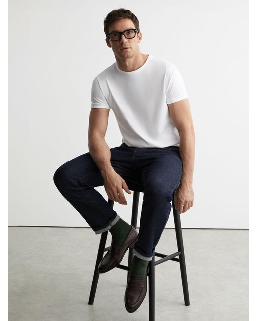 Reiss Count - White Air-water Cotton Tailored-fit T-shirt, Xxl for men