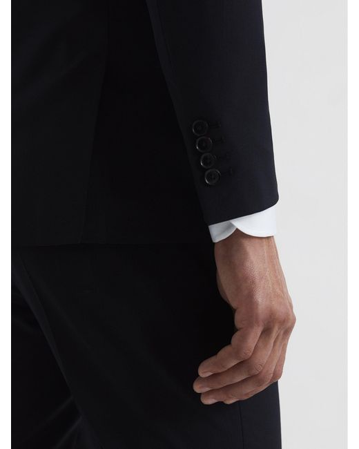 Reiss Gray Modern Fit Travel Blazer for men