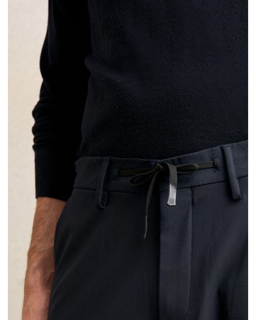 Reiss Blue Technical Drawstring Trousers for men