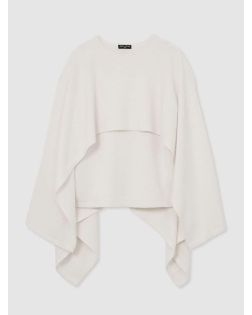 ATELIER Natural Wool-Cashmere Cape Knit Jumper