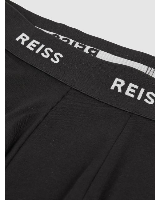 Reiss Heller - Black Three Pack Of Cotton Blend Boxers, S for men