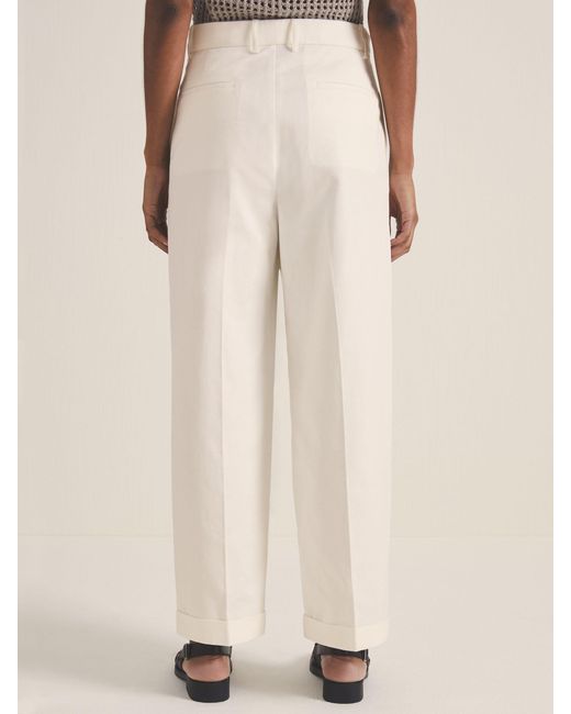 Reiss Natural Les 100 Ciels Wide Leg Trousers