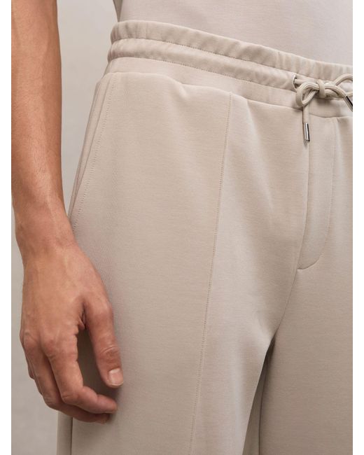 Reiss Natural Interlock Drawstring Joggers for men