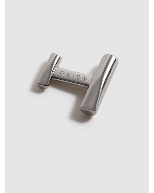 Reiss White Bar Cufflinks for men