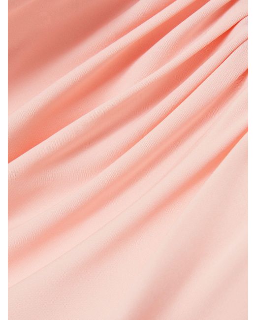Reiss Pink Ruched Strapless Bodycon Dress
