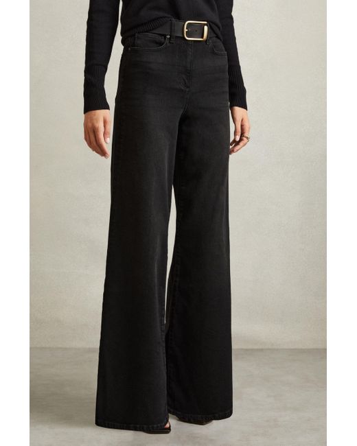 Reiss Ameria - Black Palazzo Jeans