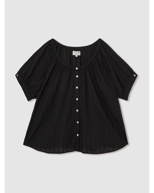 MILLE Black Naomi Top Textured