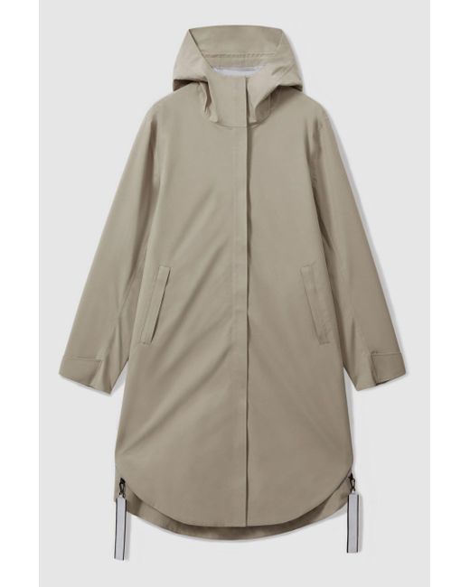 Scandinavian Edition Natural Hooded Cape Raincoat