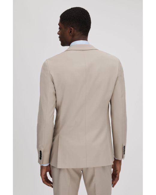 Reiss Natural Dillon Single Breasted Blazer Wool Plain for men