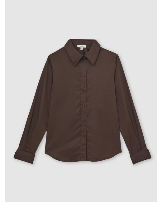 Reiss Multicolor Cotton-Sateen Folded-Cuff Shirt