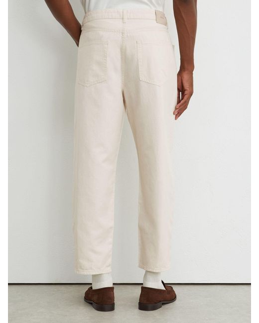 Reiss Natural Freddie - White Barrel-leg Jeans, 32 for men