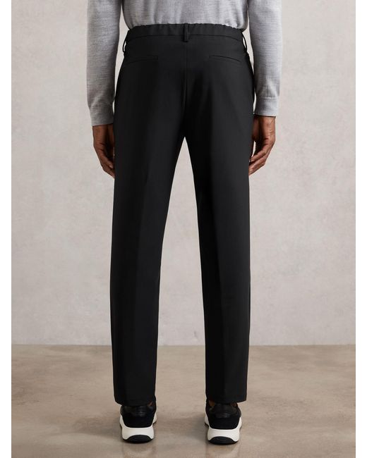 Reiss Gray Technical Stretch Relaxed Trousers for men