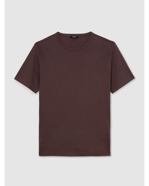 Reiss White Air-Water Cotton Tailored-Fit T-Shirt for men