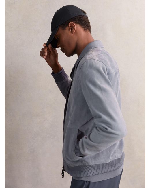 Reiss Blue Brogan - Navy Embroidered Logo Tech Baseball Cap, One for men