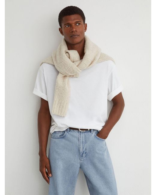 Reiss White Baggy-Fit Jeans for men